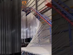 Wyższa pojemność powlekania automatyczna linia powlekania proszkowego z uniformą do hut żelaznych